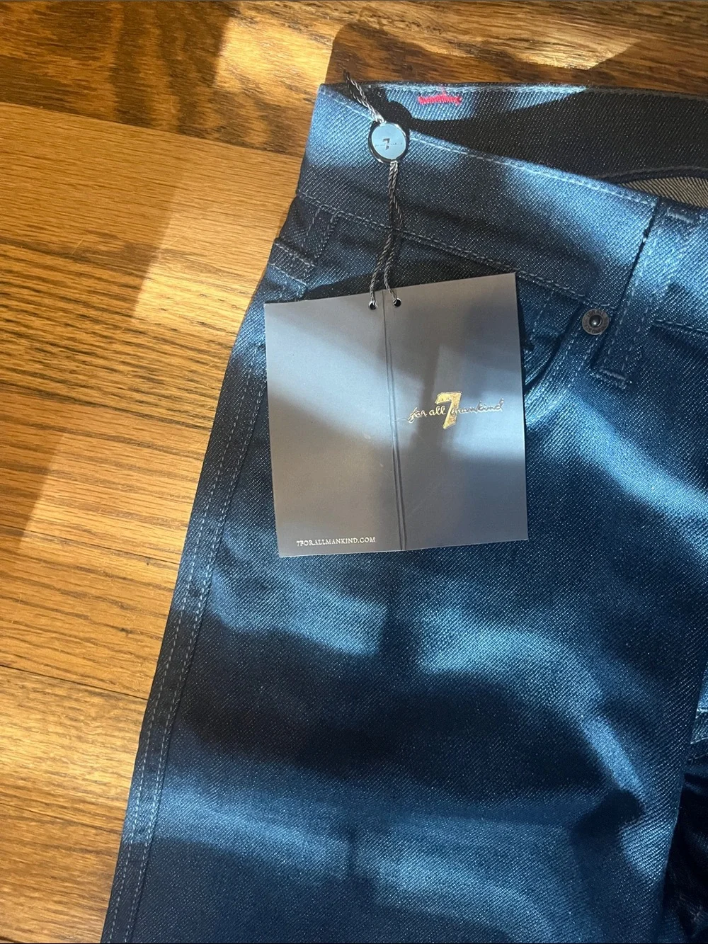 7 For All Mankind Dark Blue Bootcut Jeans